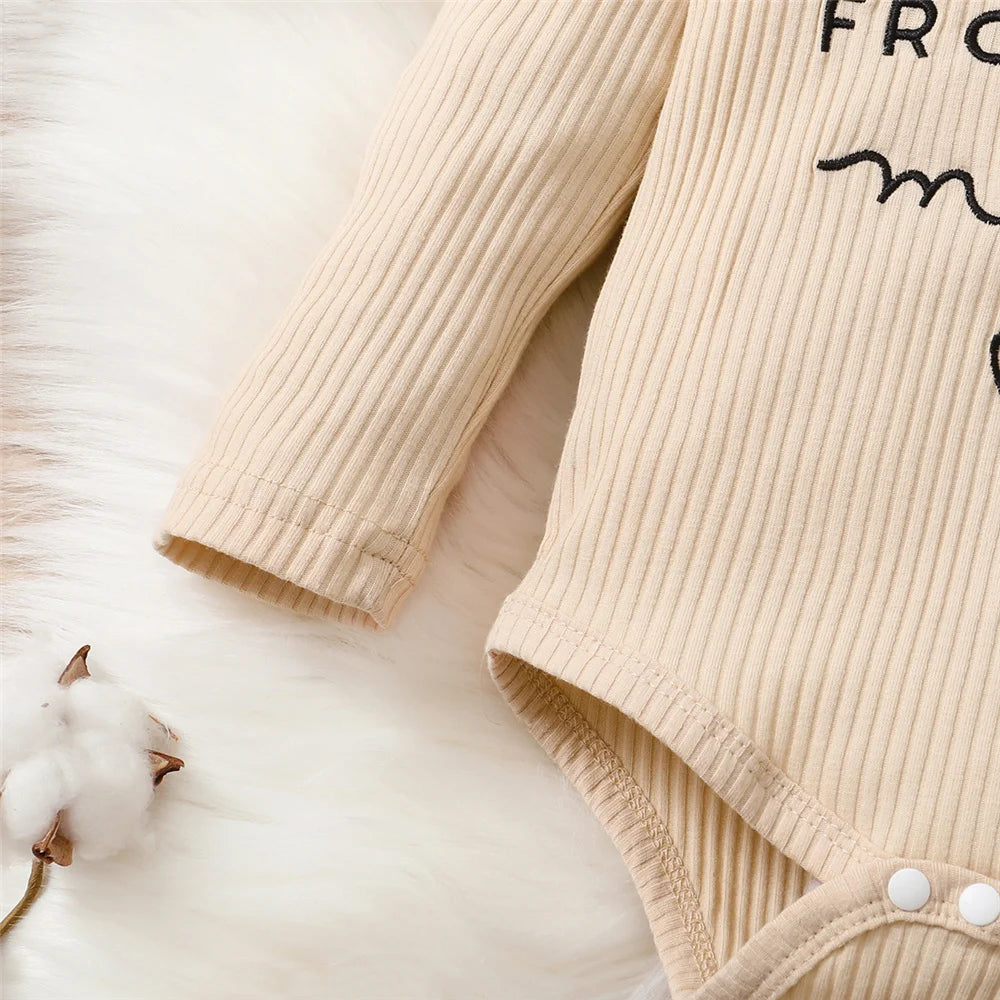 3 részes leopárd mintás baba szett – hosszú ujjú body + nadrág +ajándék 🎁 fejpánt